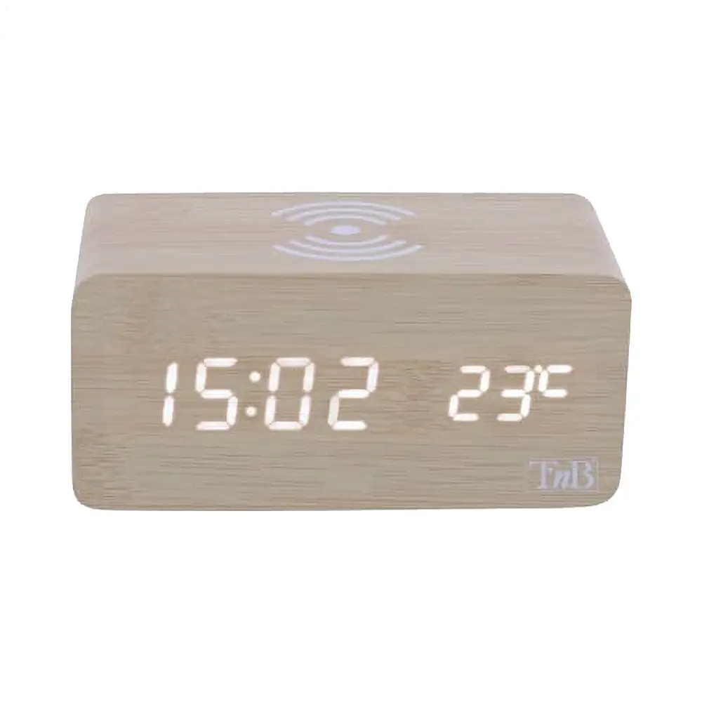 Réveil avec Charge à Induction T'nb Beige