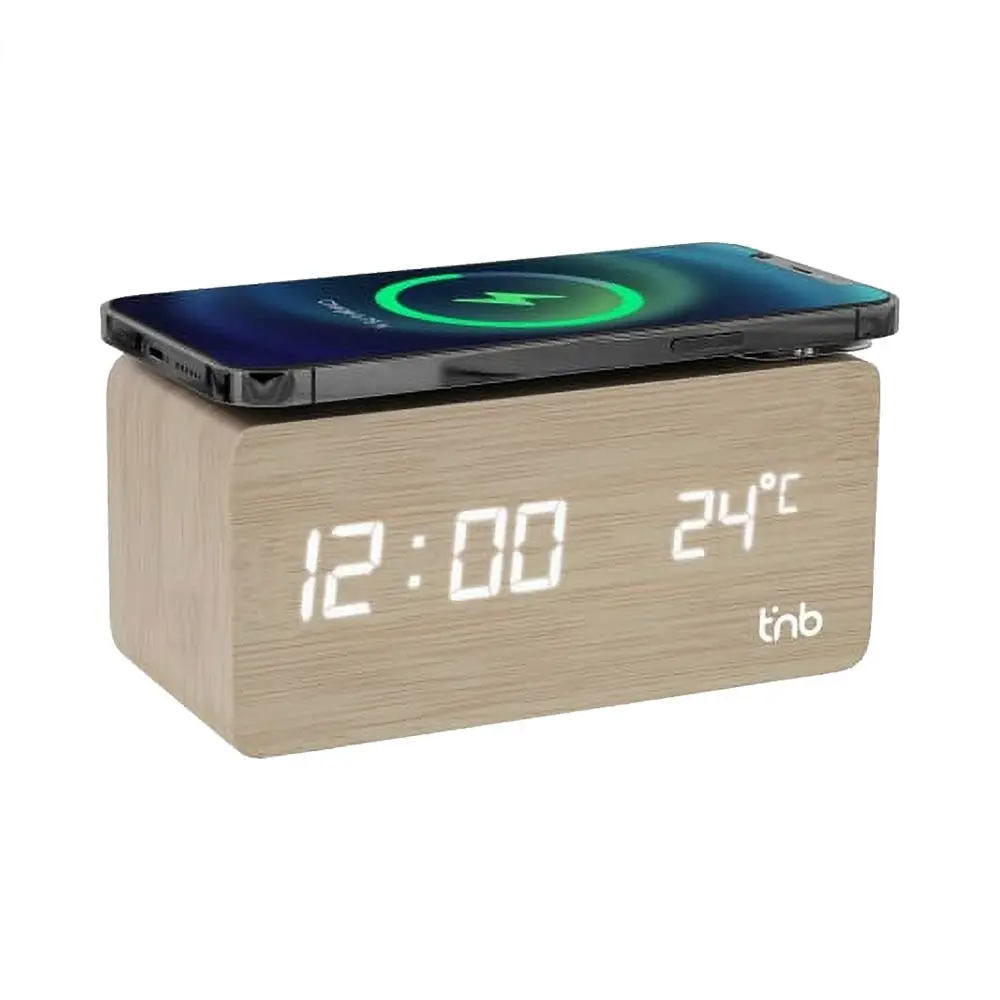 Réveil avec Charge à Induction T'nb Beige