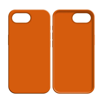 Coque Silicone Compatible pour Apple iPhone 16e & iPhone 17e Orange