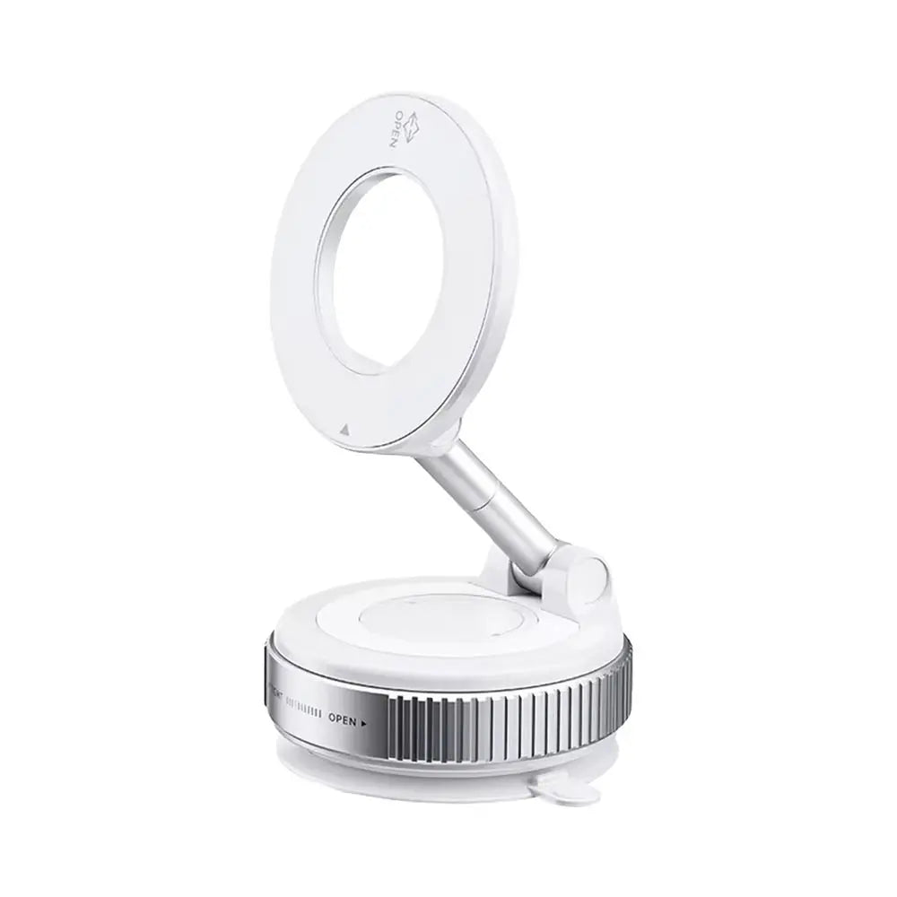 Support Smartphone Magnétique Magnétique avec Fixation Ventouse Blanc