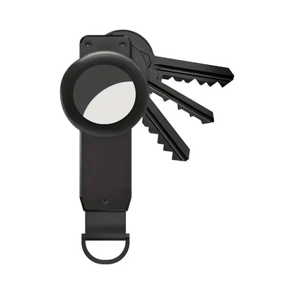 Porte-Clés avec Emplacement Airtag Noir