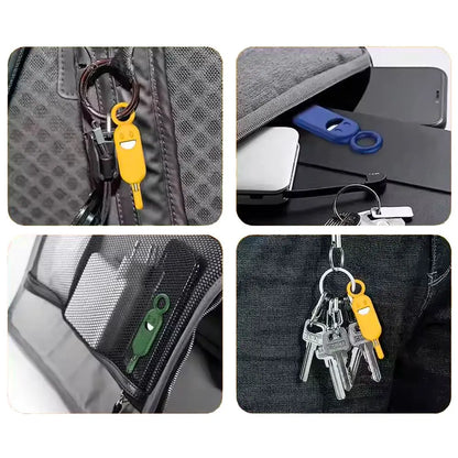 Porte-Clés de Rangement SIM & SD avec Extracteur Bleu Sombre