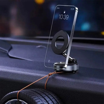 Support Smartphone Magnétique Magnétique avec Fixation Ventouse Blanc