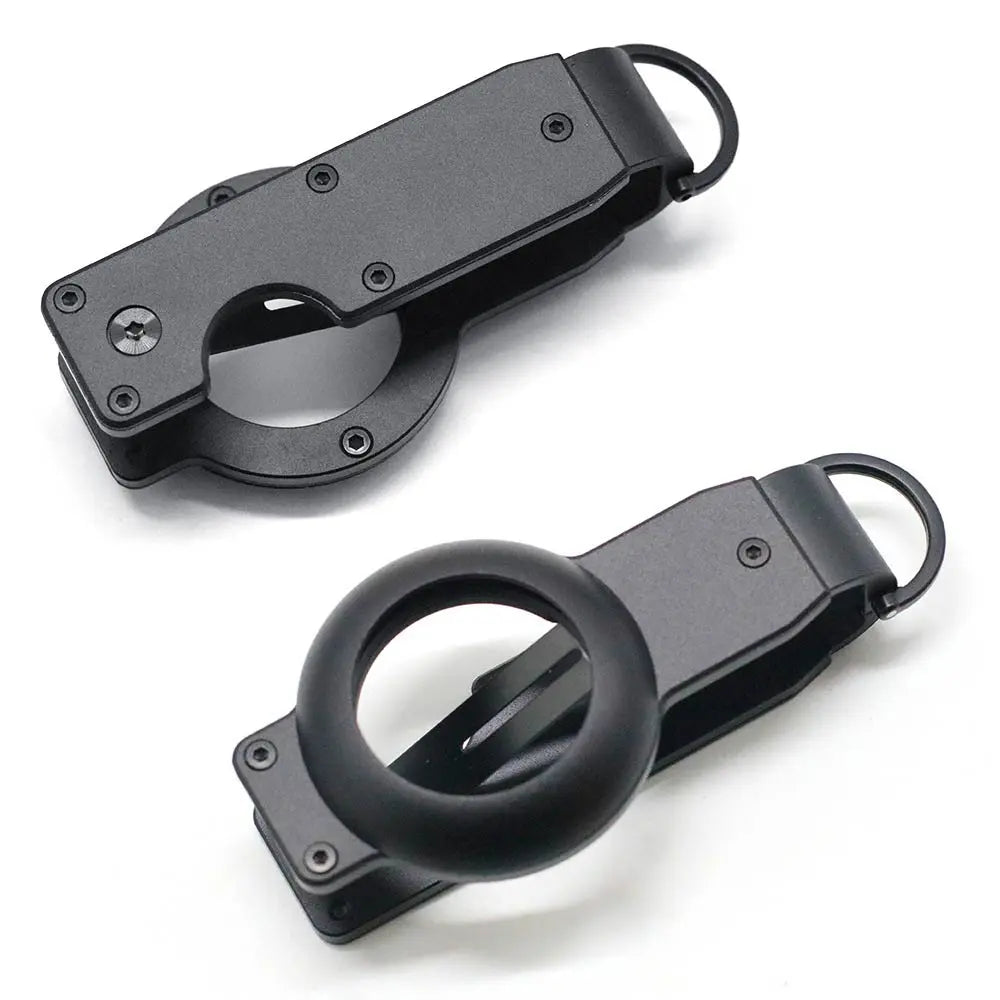 Porte-Clés avec Emplacement Airtag Noir