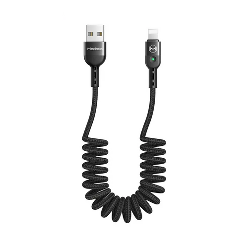 Câble Data USB vers Lightning Mcdodo CA-6410 (avec LED) 1.8m Noir