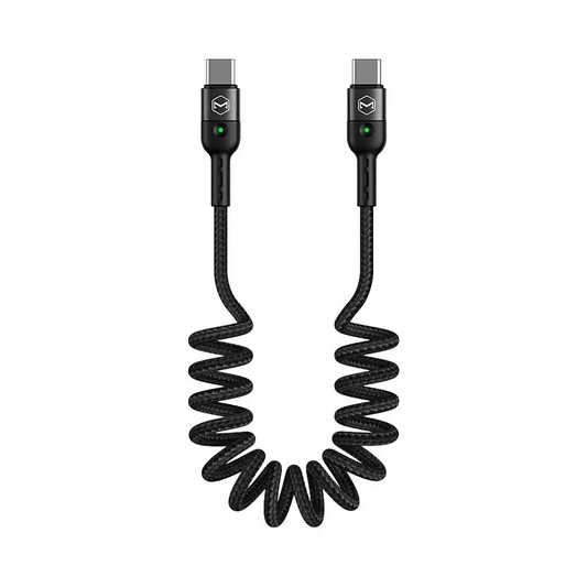 Câble Data USB-C vers USB-C Mcdodo CA-7860 (avec LED) 60W 1.8m Noir