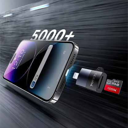Lecteur de Carte Yesido GS38 OTG Lightning Noir