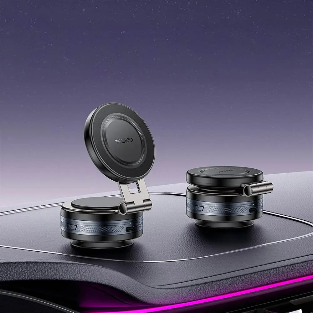 Support Smartphone Magnétique pour Voiture Yesido C225 Rotation 360° Noir