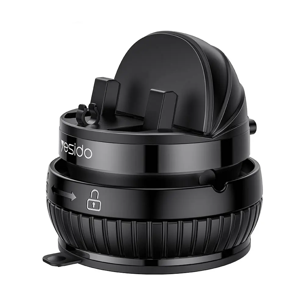 Support pour Smartphone Yesido C272 Rotation 360° (avec Fixation Ventouse) Noir