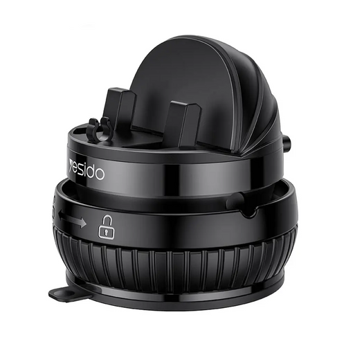 Support pour Smartphone Yesido C272 Rotation 360° (avec Fixation Ventouse) Noir