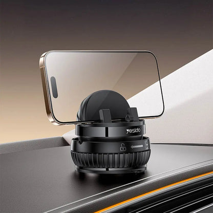 Support pour Smartphone Yesido C272 Rotation 360° (avec Fixation Ventouse) Noir