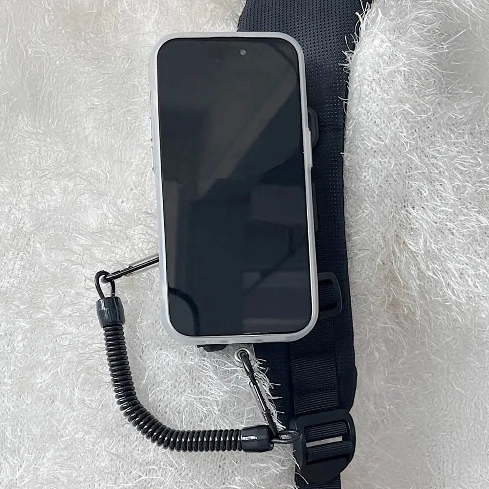 Support Smartphone Magnétique Attache Ceinture Noir