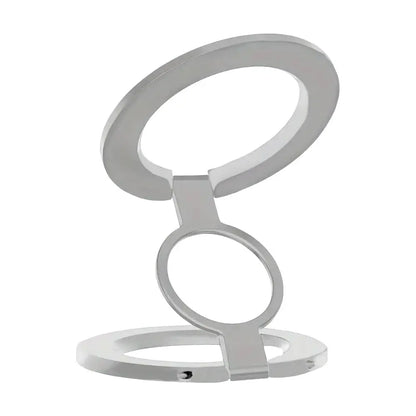 Support Smartphone Magnétique Magsafe Rotatif et Pliable Blanc