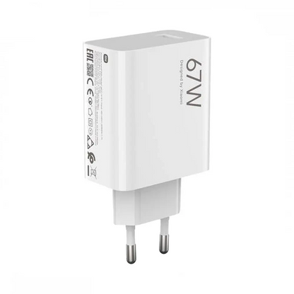Chargeur Secteur USB Xiaomi avec Câble USB-C Hypercharge Combo 67W Blanc