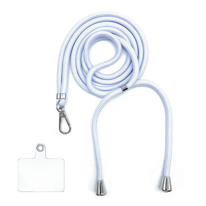 Cordon bandoulière en nylon 6 mm avec autocollants pour coque de téléphone