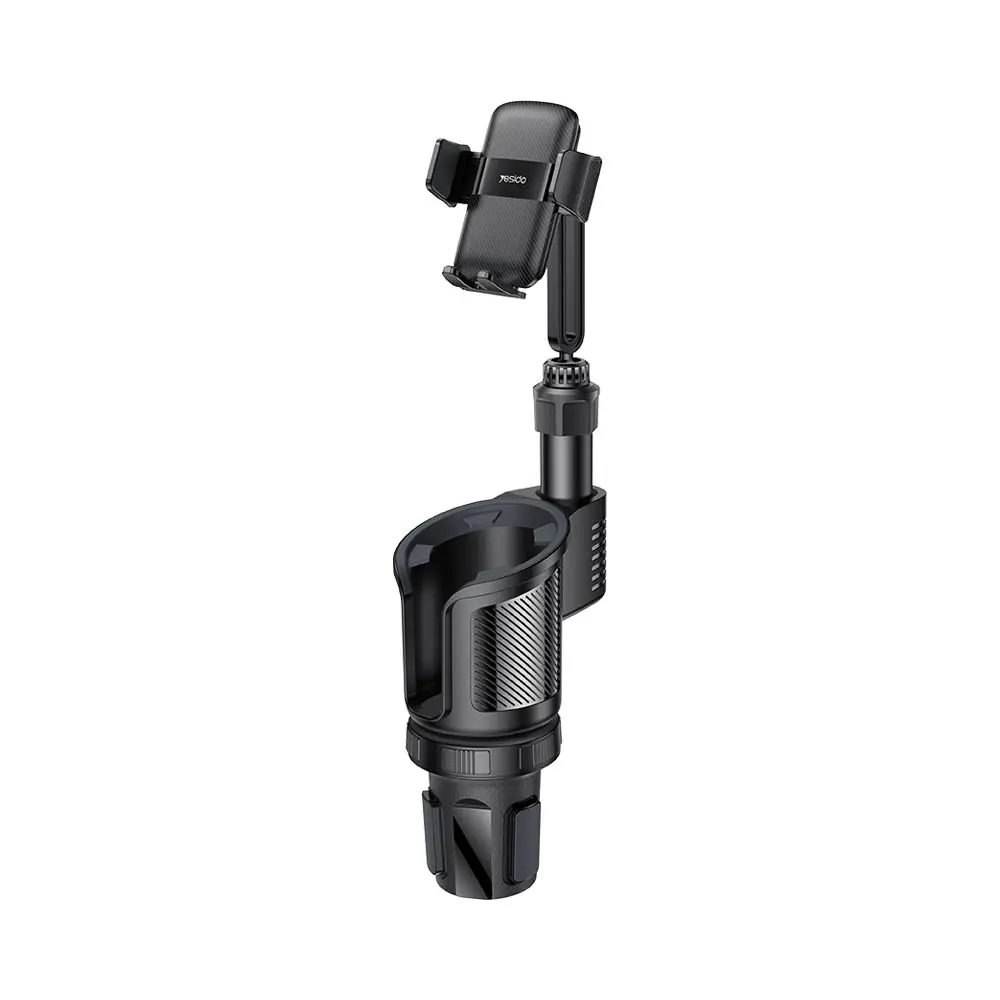 Support Smartphone pour Voiture avec Porte Gobelet Yesido C273 Noir