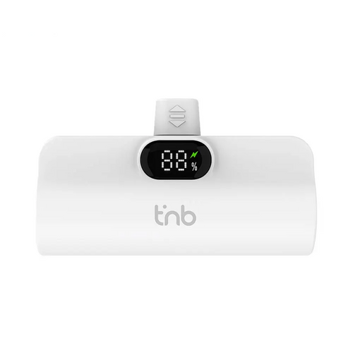 Batterie Externe Power Bank USB-C T'nb PBUNANO 5000mAh Blanc