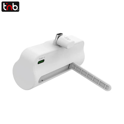 Batterie Externe Power Bank USB-C T'nb PBUNANO 5000mAh Blanc