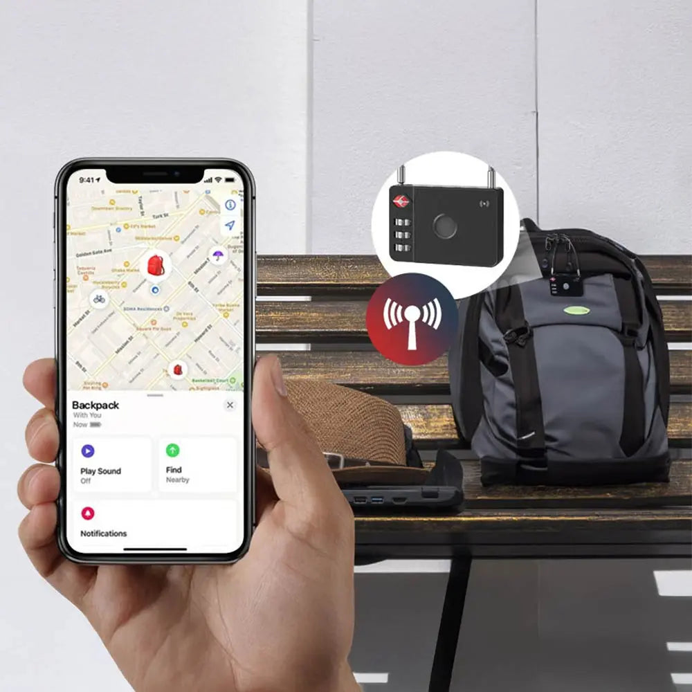 Traceur GPS MILI MiLock iOS Apple Find My Noir