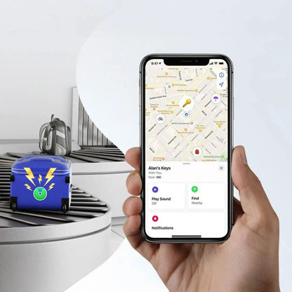 Traceur GPS MILI MiLock iOS Apple Find My Blanc