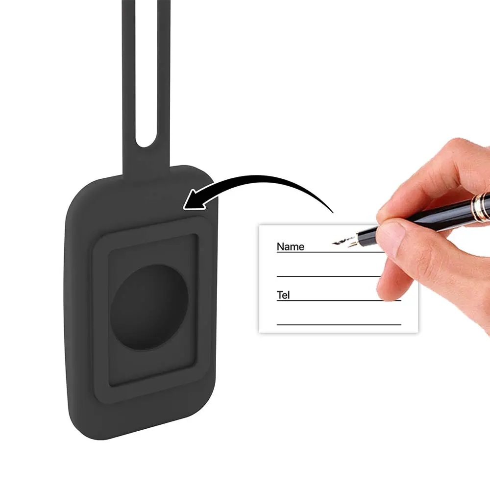 Traceur GPS MILI Luggage Tag Étiquette Bagage avec MiTag Intégrée iOS Apple Find My Noir