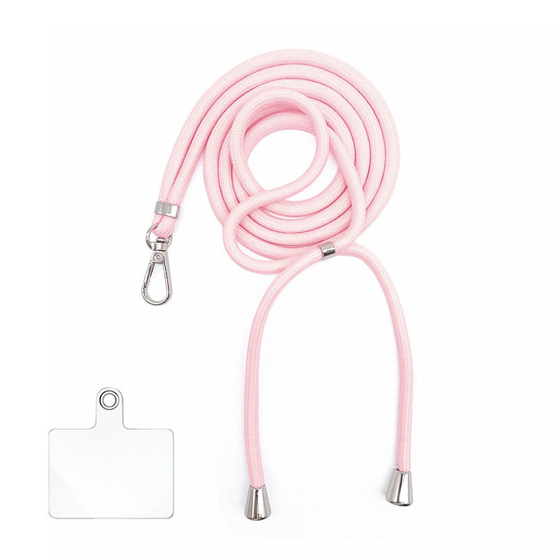 Cordon bandoulière en nylon 6 mm avec autocollants pour coque de téléphone