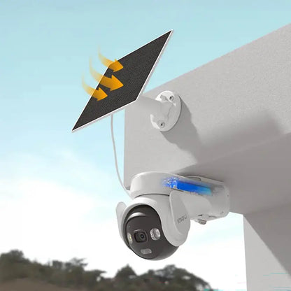 Caméra de Surveillance IA sans Fil Extérieure Imou AOV PT 5MP 3K Wi-Fi + 4G avec Batterie 10000mAh et Panneau Solaire IPC-B7ED-5M0TEA-EU/FSP14 Blanc