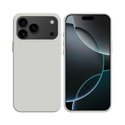 Coque Silicone Compatible pour Apple iPhone 17 Pro Max Blanc