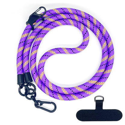 Cordon de téléphone en corde d’escalade 10 mm avec joint, bandoulière réglable pour téléphone portable et appareil photo, sangle anti-perte pour le cou
