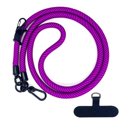 Cordon de téléphone en corde d’escalade 10 mm avec joint, bandoulière réglable pour téléphone portable et appareil photo, sangle anti-perte pour le cou