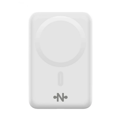 Batterie Externe Power Bank Sans Fil Magnétique MagSafe CONNECT MC-BEM10B01 10000mAh 15W Blanc