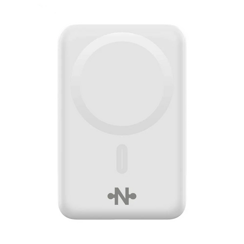 Batterie Externe Power Bank Sans Fil Magnétique MagSafe CONNECT MC-BEM10B01 10000mAh 15W Blanc