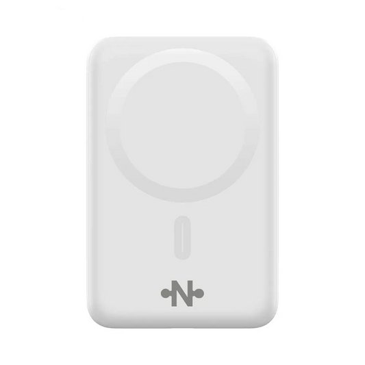 Batterie Externe Power Bank Sans Fil Magnétique MagSafe CONNECT MC-BEM10B01 10000mAh 15W Blanc