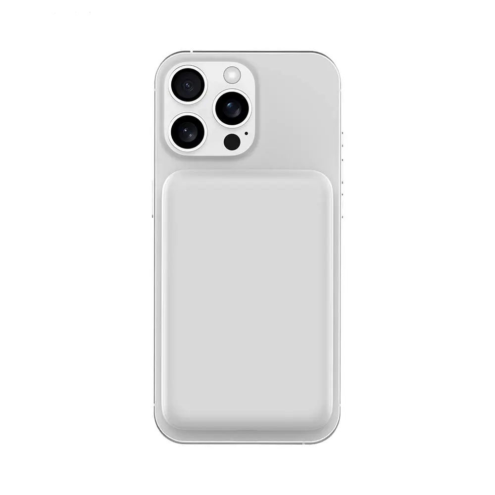 Batterie Externe Power Bank Sans Fil Magnétique MagSafe CONNECT MC-BEM10B01 10000mAh 15W Blanc