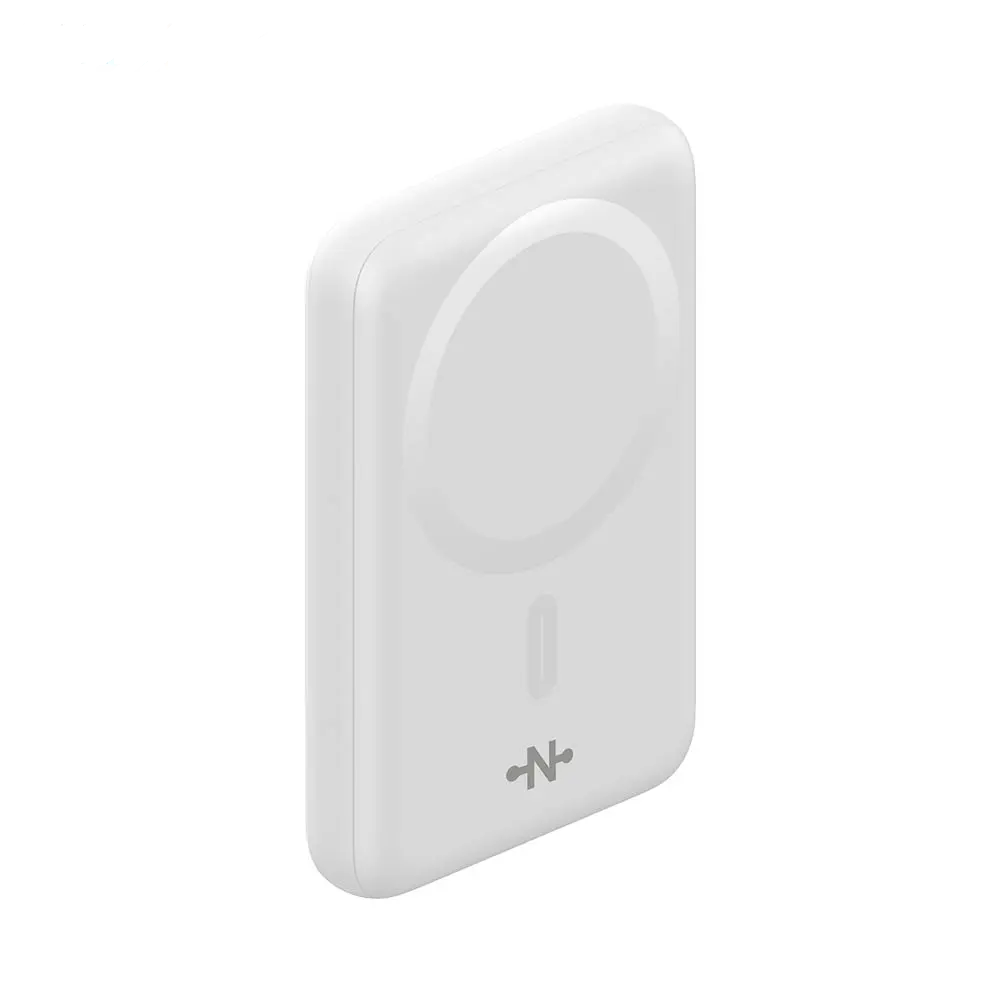 Batterie Externe Power Bank Sans Fil Magnétique MagSafe CONNECT MC-BEM10B01 10000mAh 15W Blanc