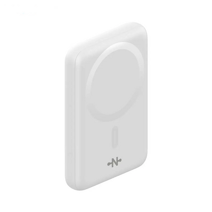 Batterie Externe Power Bank Sans Fil Magnétique MagSafe CONNECT MC-BEM10B01 10000mAh 15W Blanc
