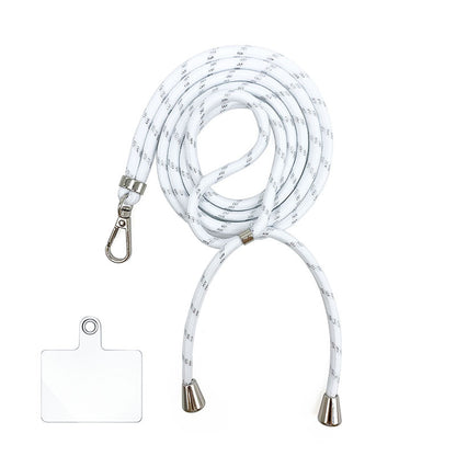 Cordon bandoulière en nylon 6 mm avec autocollants pour coque de téléphone