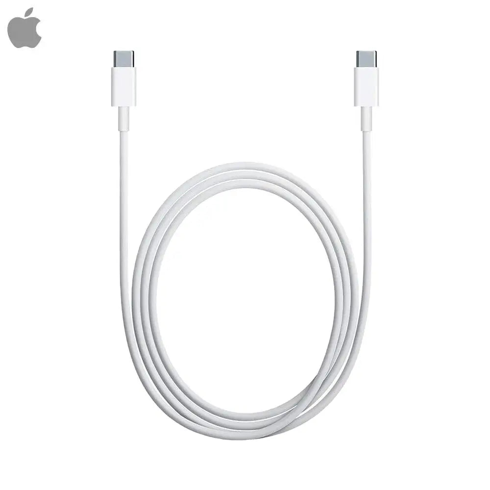 Câble Data USB-C vers USB-C Apple MW493ZM/A MM093ZM/A MQKJ3ZM/A en Nylon 1m 60W (Bulk) Blanc