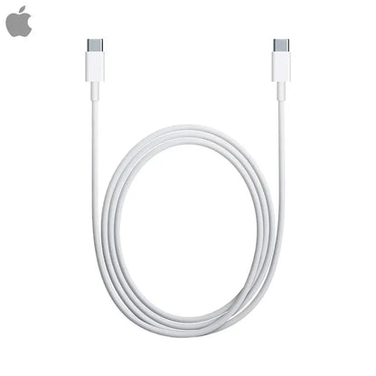 Câble Data USB-C vers USB-C Apple MW493ZM/A MM093ZM/A MQKJ3ZM/A en Nylon 1m 60W (Bulk) Blanc
