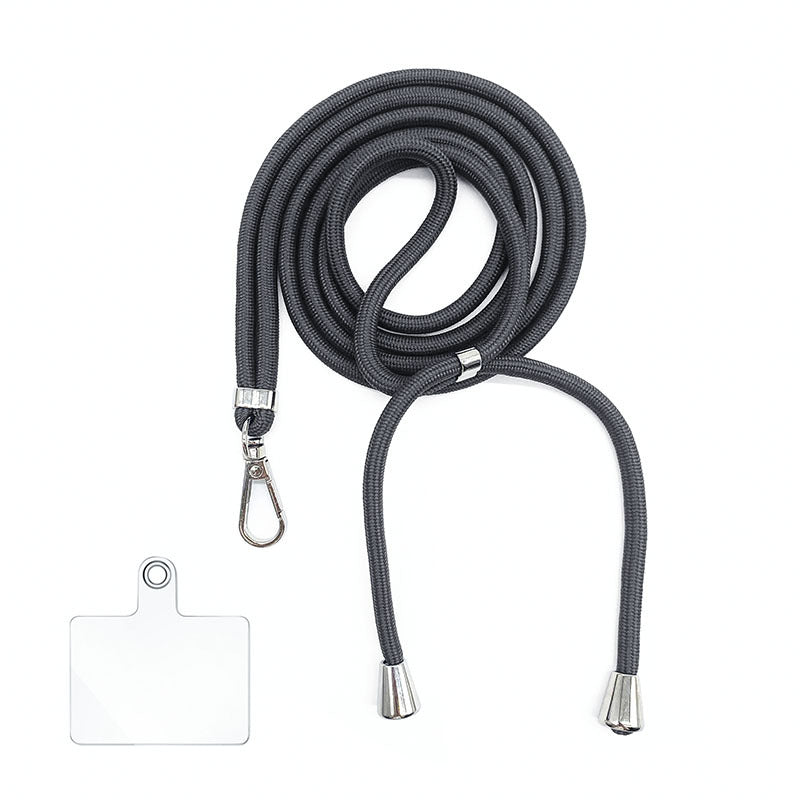 Cordon bandoulière en nylon 6 mm avec autocollants pour coque de téléphone