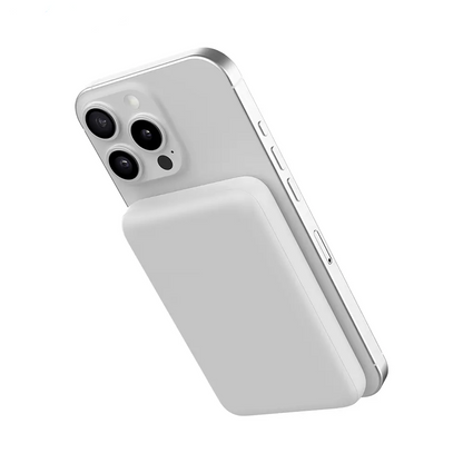 Batterie Externe Power Bank Sans Fil Magnétique MagSafe CONNECT MC-BEM10B01 10000mAh 15W Blanc