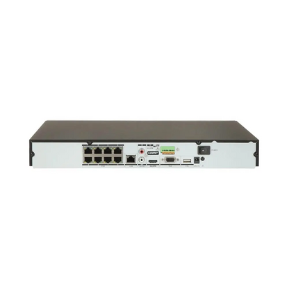 Enregistreur NVR avec IA Hikvision DS-7608NXI-K2/8P AcuSense (8 Channels PoE, 2 Ports HDD) Noir