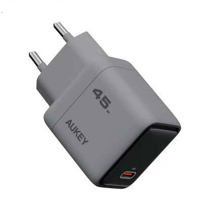 Chargeur Secteur GaN AUKEY PA-C2 USB-C 45W Gris