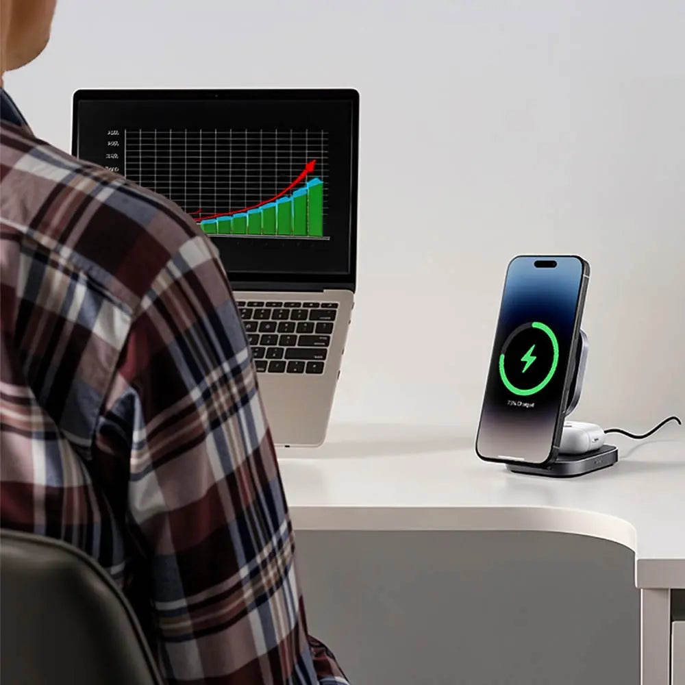 Station de Charge sans Fil AUKEY Pliable 2 en 1 LC-MC211 MagFusion L Qi2