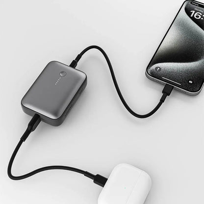 Batterie Externe Power Bank AUKEY avec Câble USB vers USB-C 30cm PB-Y55 10000mAh 22.5W Gris