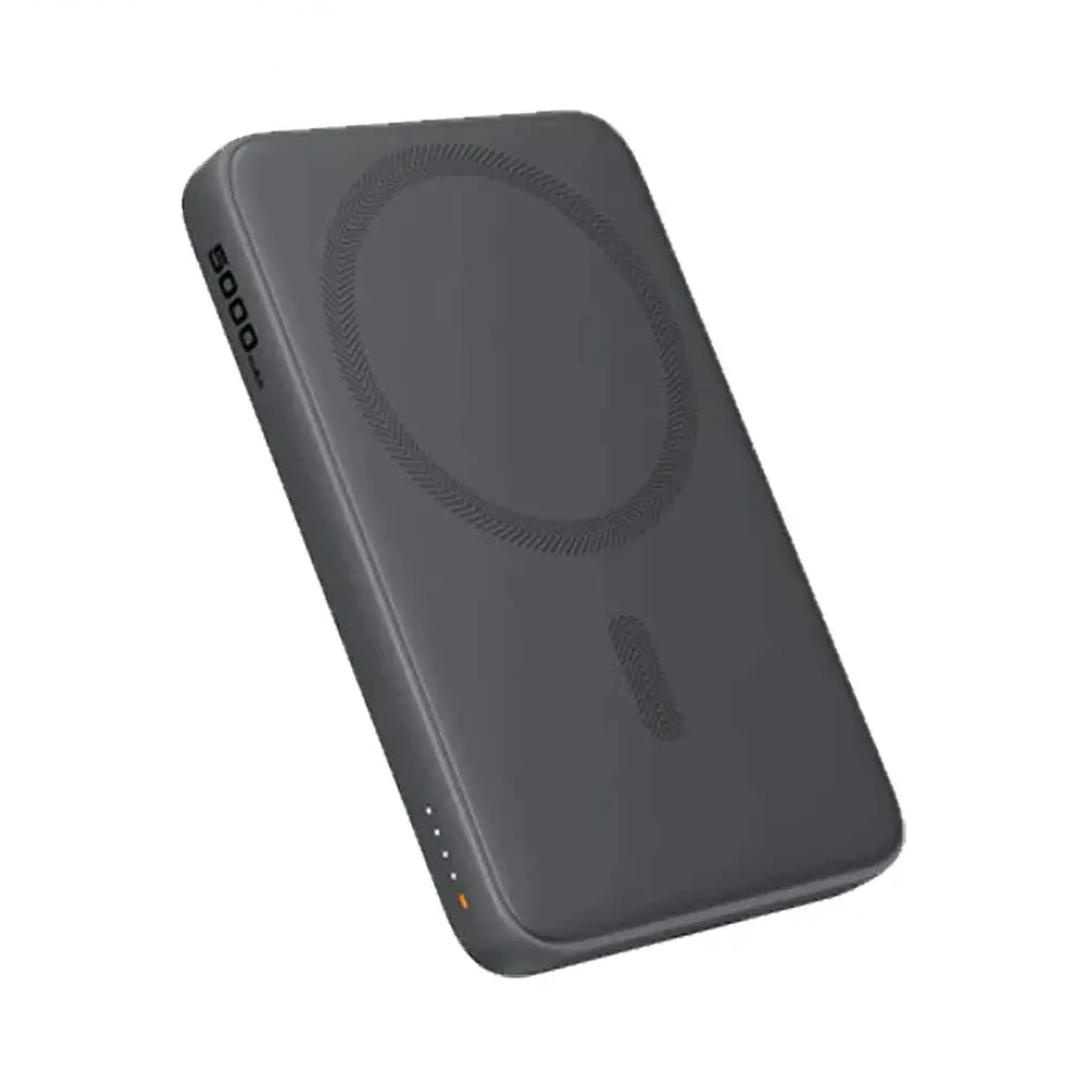 Batterie Externe Power Bank Sans Fil Magnétique AUKEY avec Câble USB-C vers USB-C 30cm PB-MS03 5000mAh 20W Gris