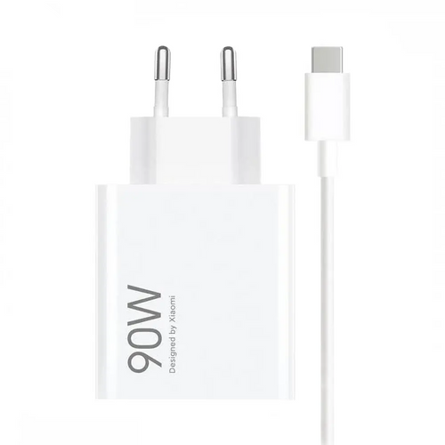 Chargeur Secteur USB Xiaomi avec Câble USB-C Hypercharge Combo 90W Blanc