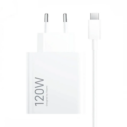 Chargeur Secteur USB Xiaomi avec Câble USB-C Hypercharge Combo 120W Blanc