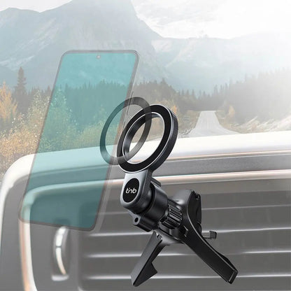 Support Smartphone Magnétique pour Voiture T'nb CARMAGSFBL pour Grille d'Aération Bleu