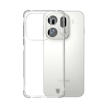 Coque Silicone Renforcée PROTECT pour OPPO Find X9 Pro Transparent